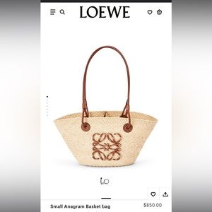 LOEWE Ibiza Small Straw Bag - FIRM PRICE